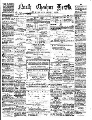cover page of North Cheshire Herald published on December 17, 1870