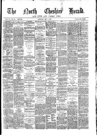cover page of North Cheshire Herald published on May 4, 1872