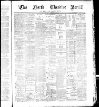 cover page of Hyde & Glossop Weekly News, and North Cheshire Herald published on November 2, 1889