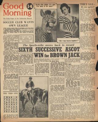 cover page of Good Morning published on May 4, 1943