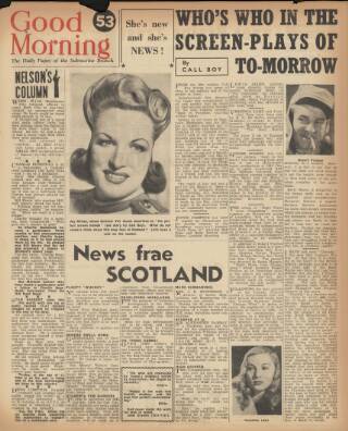 cover page of Good Morning published on June 18, 1943