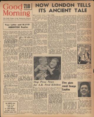 cover page of Good Morning published on August 2, 1945