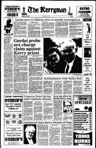 cover page of Kerryman published on February 2, 1996