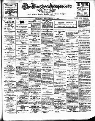 cover page of Drogheda Independent published on September 17, 1910