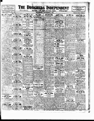 cover page of Drogheda Independent published on November 2, 1918