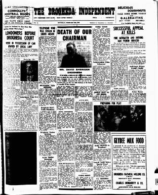 cover page of Drogheda Independent published on February 2, 1963