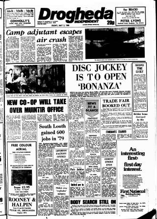 cover page of Drogheda Independent published on May 2, 1980