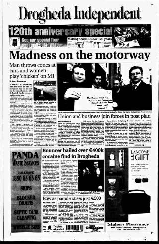 cover page of Drogheda Independent published on March 19, 2004