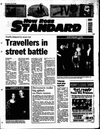 cover page of New Ross Standard published on June 18, 1997