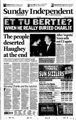 cover page of Sunday Independent (Dublin) published on June 18, 2006