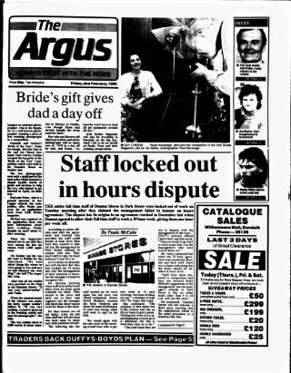 cover page of Drogheda Argus and Leinster Journal published on February 2, 1990