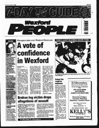 cover page of Wexford People published on February 2, 1995