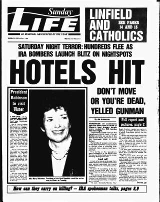 cover page of Sunday Life published on February 2, 1992