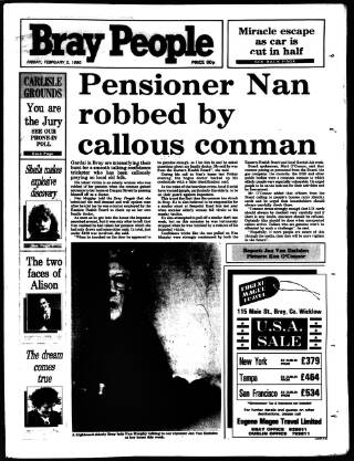 cover page of Bray People published on February 2, 1990