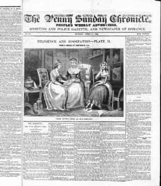 cover page of Bell's Penny Dispatch published on April 17, 1842