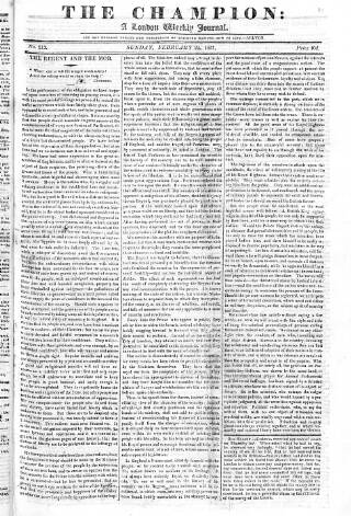 cover page of Champion (London) published on February 2, 1817