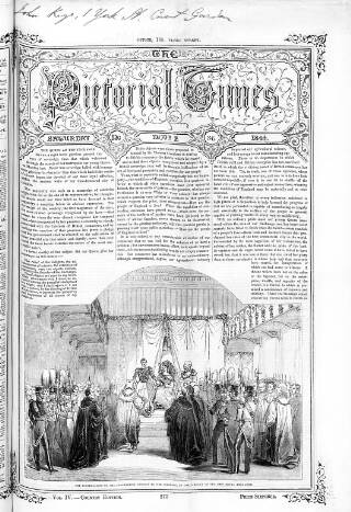 cover page of Pictorial Times published on November 2, 1844