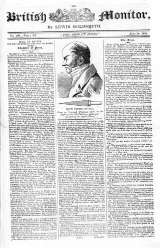 cover page of Anti-Gallican Monitor published on June 18, 1820