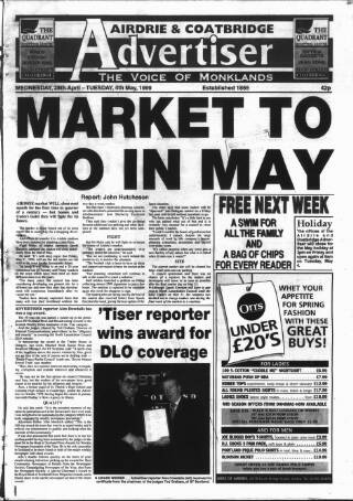 cover page of Airdrie & Coatbridge Advertiser published on May 4, 1999