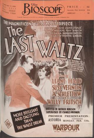 cover page of The Bioscope published on February 2, 1928