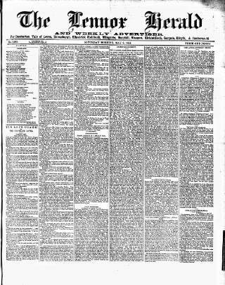 cover page of Lennox Herald published on May 2, 1885
