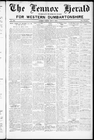 cover page of Lennox Herald published on June 18, 1955