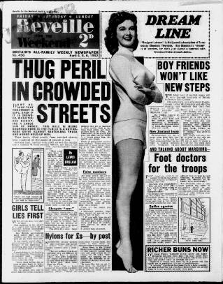 cover page of Reveille published on April 4, 1952