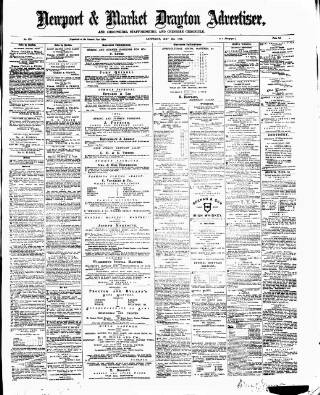cover page of Newport & Market Drayton Advertiser published on May 2, 1874