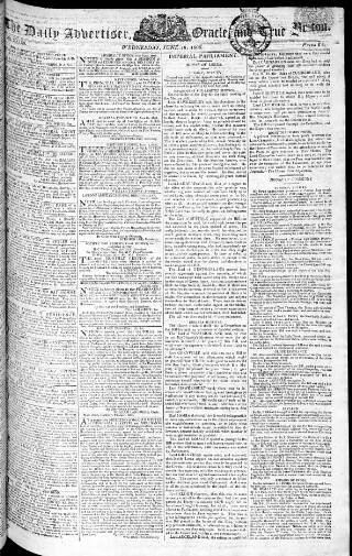 cover page of Oracle and the Daily Advertiser published on June 18, 1806