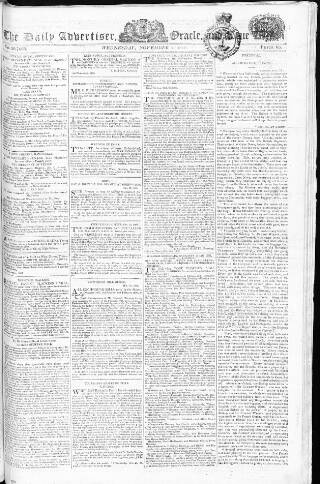 cover page of Oracle and the Daily Advertiser published on November 2, 1808