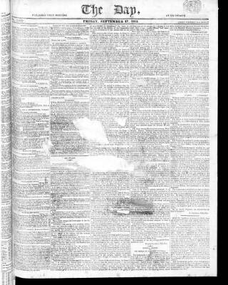cover page of The Day published on September 17, 1813