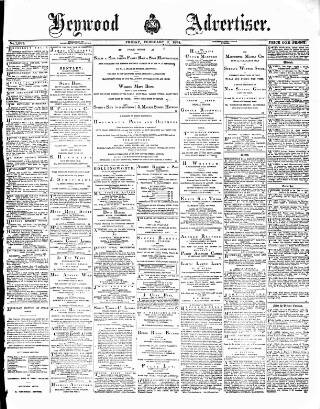 cover page of Heywood Advertiser published on February 2, 1894