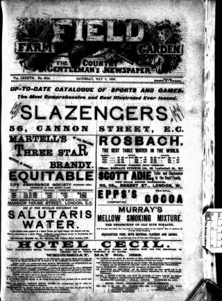 cover page of Field published on May 2, 1896