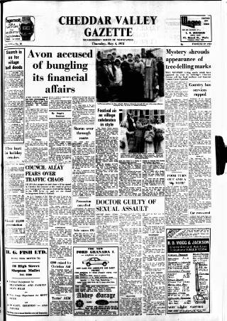 cover page of Cheddar Valley Gazette published on May 4, 1978
