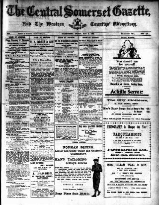 cover page of Central Somerset Gazette published on May 2, 1930