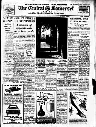 cover page of Central Somerset Gazette published on May 4, 1962