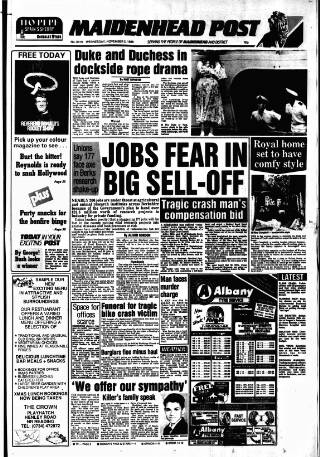 cover page of Reading Evening Post published on November 2, 1988