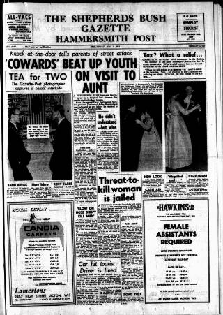 cover page of Hammersmith & Shepherds Bush Gazette published on May 4, 1961