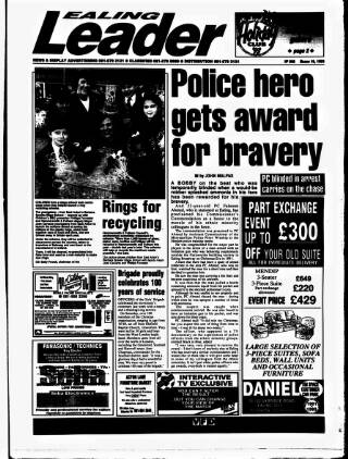 cover page of Ealing Leader published on March 19, 1993