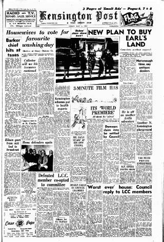 cover page of Kensington Post published on May 2, 1952