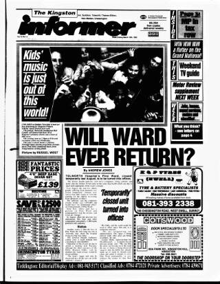 cover page of Kingston Informer published on March 19, 1993