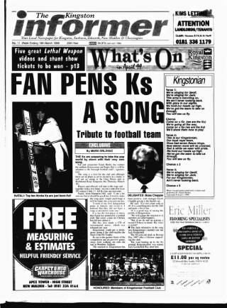 cover page of Kingston Informer published on March 19, 1999