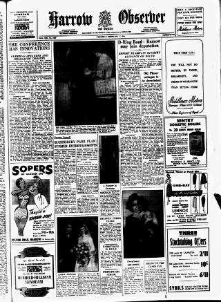 cover page of Harrow Observer published on February 2, 1956