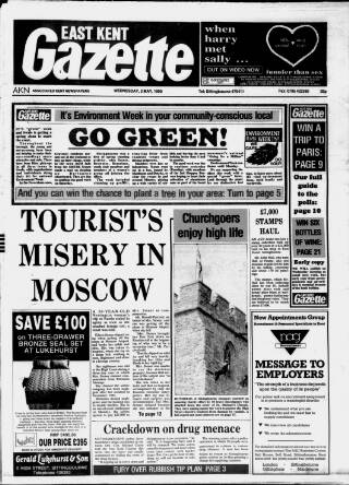 cover page of East Kent Gazette published on May 2, 1990