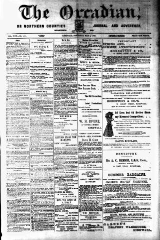 cover page of Orcadian published on May 2, 1903