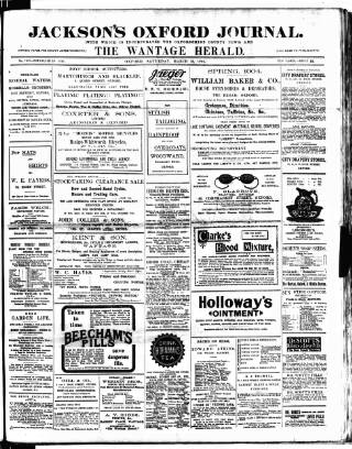 cover page of Oxford Journal published on March 19, 1904