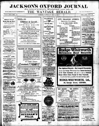 cover page of Oxford Journal published on May 4, 1907