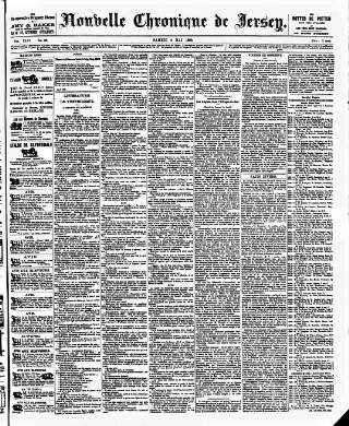 cover page of Nouvelle Chronique de Jersey published on May 2, 1896