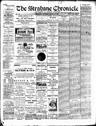 cover page of Strabane Chronicle published on March 19, 1904