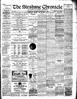 cover page of Strabane Chronicle published on September 17, 1904